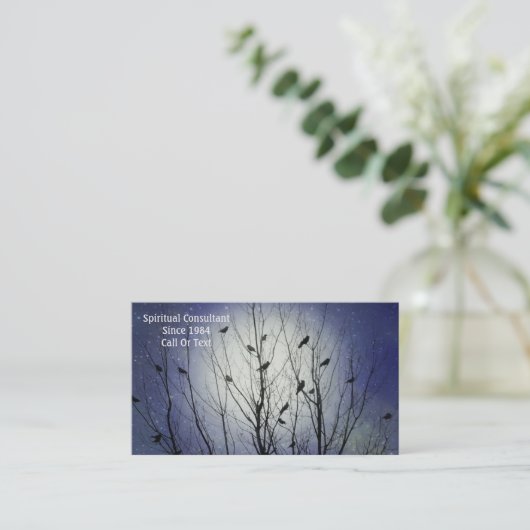 Hemelse vogels visitekaartje (Staand voorkant)