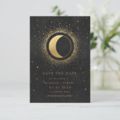 hemelse volle maan behalve de datum Uitnodiging (Staand voorkant)