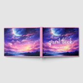 Hemelse Volle Maan Sterren Wolken Mystieke Huwelij Gastenboek (Volledig)