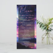 Hemelse Volle Maan Sterren Wolken Mystieke Huwelij Menu (Staand voorkant)