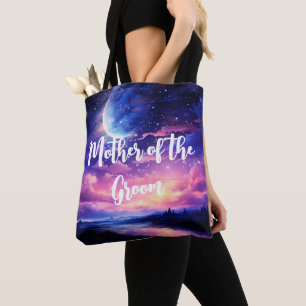 Hemelse Volle Maan Sterren Wolken Mystieke Huwelij Tote Bag