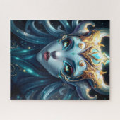 Hemelse Vorst Sirene met Glanzende Sterrenogen Legpuzzel (Horizontaal)