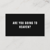 Hemelse vraag Bijbelvers Christelijk Visitekaartje (Voorkant)