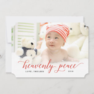Hemelse Vrede Kerstvakantie Fotokaart Feestdagenkaart