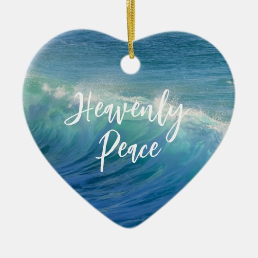 Hemelse Vrede Schrift Kerst Ornament (Voorkant)
