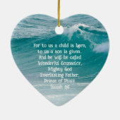 Hemelse Vrede Schrift Kerst Ornament (Achterkant)