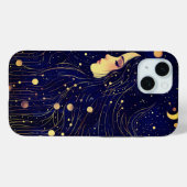 Hemelse Vrouw Godin Maan Sterren Lucht Case-Mate iPhone Case (Achterkant (horizontaal))