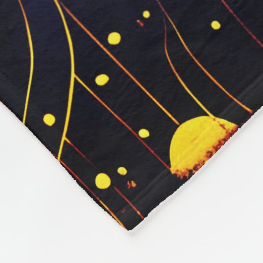 Hemelse Vrouw Godin Moon Stars Sky Fleece Deken (Hoek)