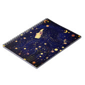 Hemelse Vrouw Godin Moon Stars Sky Notitieboek (Linkerzijde)