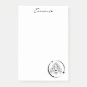 Hemelse vrouw, maan sterren, boho, elegante astron post-it® notes (Voorkant)