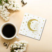 Hemelse vrouw, maansterren, boho, elegante astrono glazen onderzetter