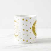 Hemelse vrouw, maansterren, boho, elegante astrono koffiemok (Center)