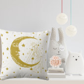 Hemelse vrouw, maansterren, boho, elegante astrono kussen