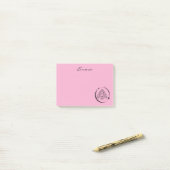 Hemelse vrouw, maansterren, boho, elegante astrono post-it® notes (Op bureau)