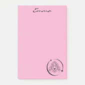 Hemelse vrouw, maansterren, boho, elegante astrono post-it® notes (Voorkant)