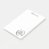 Hemelse vrouw, maansterren, boho, elegante astrono post-it® notes (Schuin)