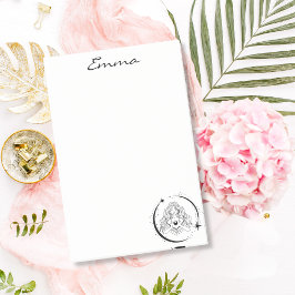 Hemelse vrouw, maansterren, boho, elegante astrono post-it® notes