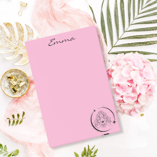 Hemelse vrouw, maansterren, boho, elegante astrono post-it® notes