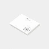 Hemelse vrouw, maansterren, boho, elegante astrono post-it® notes (Schuin)