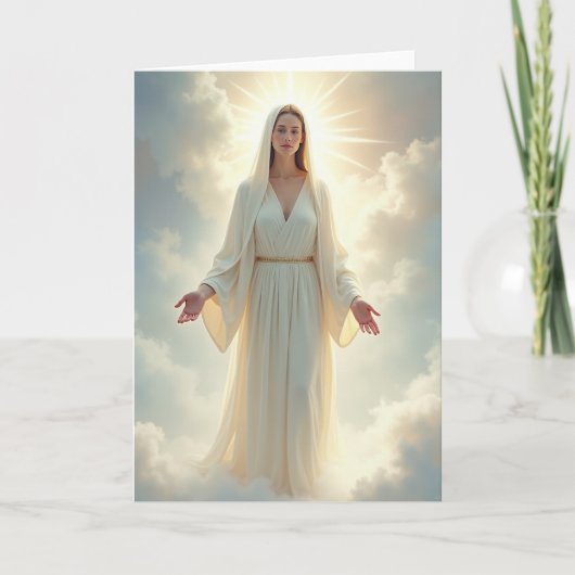Hemelse Vrouw Zegenkaart Kaart (Voorkant)