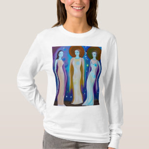 Hemelse Vrouwen Abstract Kunstwerk T-shirt