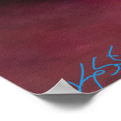Hemelse Vuurregen Abstract Poster (Hoek)