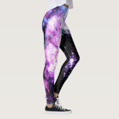 Hemelse Vuurwerk Paarse Schittering Leggings (Rechts)