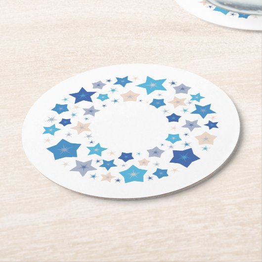 Hemelse Wals Ronde Kartonnen Onderzetter (Gebogen)