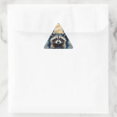 Hemelse Wasbeer Waterverf Maan Bos Kunst Sticker (Tas)