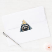 Hemelse Wasbeer Waterverf Maan Bos Kunst Sticker (Envelop)