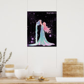 Hemelse Waterman – Astrologie Kunst Poster (Keuken)