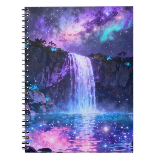 Hemelse Waterval Spiraal Notebook Notitieboek (Voorkant)