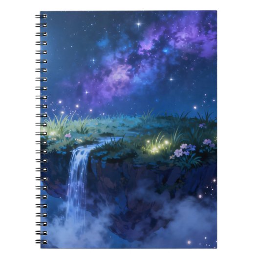 Hemelse Waterval Spiraal Notebook Notitieboek (Voorkant)