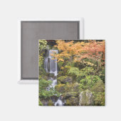 Hemelse watervallen en herfstkleuren magneet (Voorkant / Achterkant)