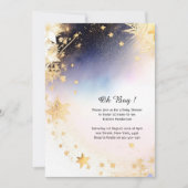 Hemelse Waterverf Baby shower Uitnodiging (Voorkant)