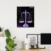 Hemelse Weegschaal – Astrologie Kunst Poster (Thuiskantoor)