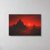 Hemelse weide Nightscape Canvas Afdruk (Voorkant)