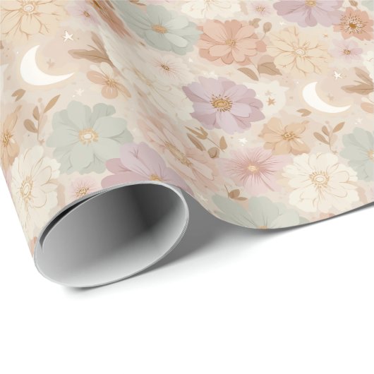hemelse weidebloem cadeaupapier (Rol Hoek)