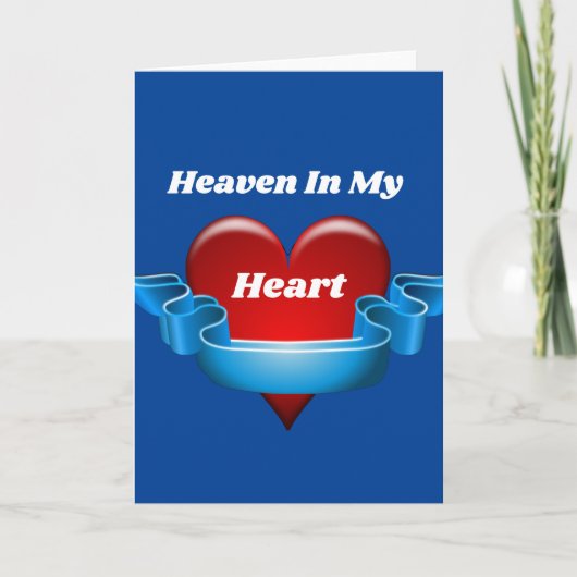 Hemelse Wenskaart voor in mijn Hart Kaart (Voorkant)