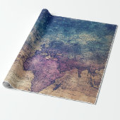  Hemelse Wereldkaart (13) Cadeaupapier (Uitgerold)