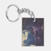  hemelse Wereldkaart (1) Sleutelhanger (Voorkant Links)