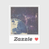 hemelse Wereldkaart (1) Sticker (Vel)