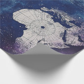  hemelse Wereldkaart (2) Cadeaupapier (Hoek)