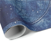  hemelse Wereldkaart (2) Cadeaupapier (Rol Hoek)