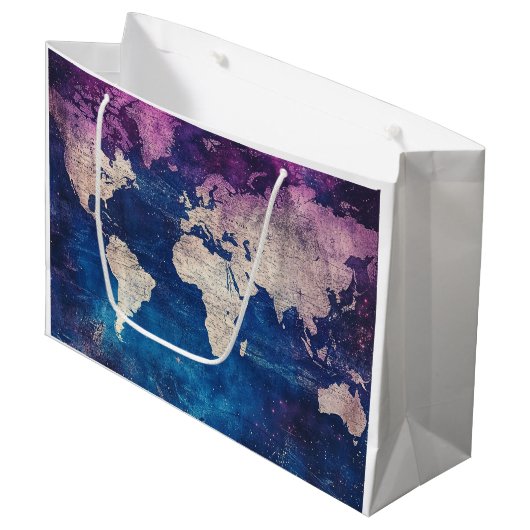 hemelse Wereldkaart (4) Groot Cadeauzakje (Voorkant Gekanteld)