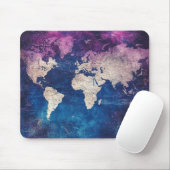  hemelse Wereldkaart (4) Muismat (Met muis)