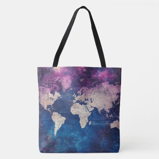 hemelse Wereldkaart (4) Tote Bag (Voorkant)