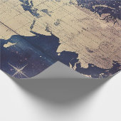  hemelse Wereldkaart (7) Cadeaupapier (Hoek)