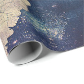  hemelse Wereldkaart (7) Cadeaupapier (Rol Hoek)