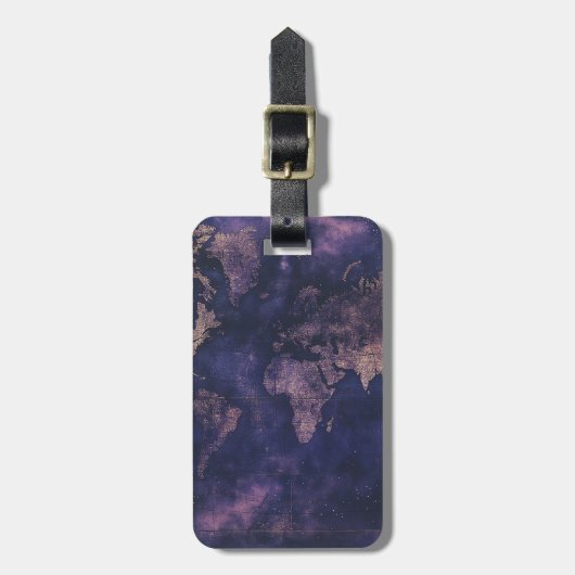  Hemelse Wereldkaart (9) Bagagelabel (Voorkant verticaal)